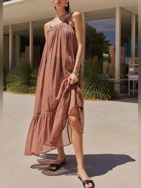 anthropologie empire waist dress ANTHROPOLOGIE Maeve Empire Waist Beloved Dress SZ L